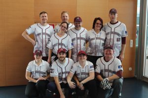 Die Duckheads in Rosenheim: (oben) Thomas "Hasi" Rauth, Manuela Bott, Sven Bornhagen, Chris Dornacher, Hanne Dornacher, Anders Lind. (unten) Petra Hadersbeck, Markus "Pet" Petrinka, Michelle Bradley, Rainer Hadersbeck.